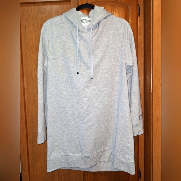 A Victoria Sport gray lined hoodie in a size medium - Picture 1 of 9